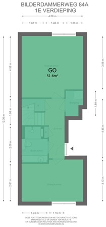 Floorplan - Bilderdammerweg 84A, 1433 HJ Kudelstaart
